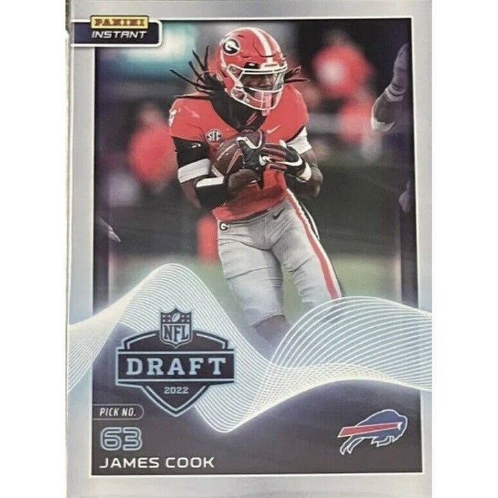 James Cook RC 2022 Panini Instant NFL Draft Night graded 10 card Buffalo Bills