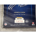 James Cook RC 2022 Panini Instant NFL Draft Night #1 of 719 graded 10 Buffalo Bills card