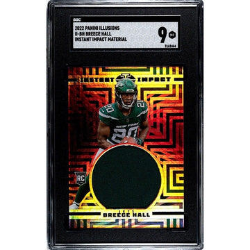 2022 Panini Illusions Breece Hall* Instant Impact RC Patch #II-BH NFL Jets SGC 9