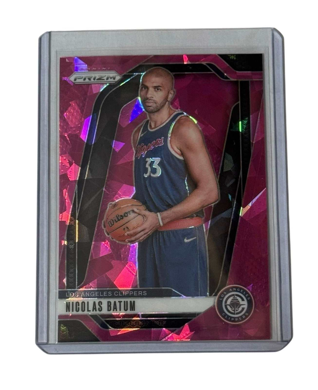 Nicolas Batum Panini Nicolas Batum NBA Los Angeles Clippers Panini Prizm Pink Cracked Ice Card