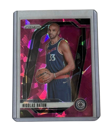 Nicolas Batum NBA Los Angeles Clippers Panini Prizm Pink Cracked Ice basketball trading card