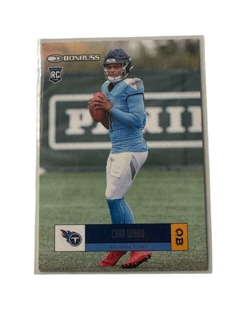 Cam Ward RC 2025 Donruss NFL Tennessee Titans rookie quarterback football card
