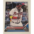 Ronald Acuna JR 2023 Topps NOW PCA Blue #06/49 Braves Player of the Year trading card