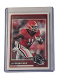 Jalon Walker 2025 Panini Score Rookie Card Atlanta Falcons linebacker in protective sleeve