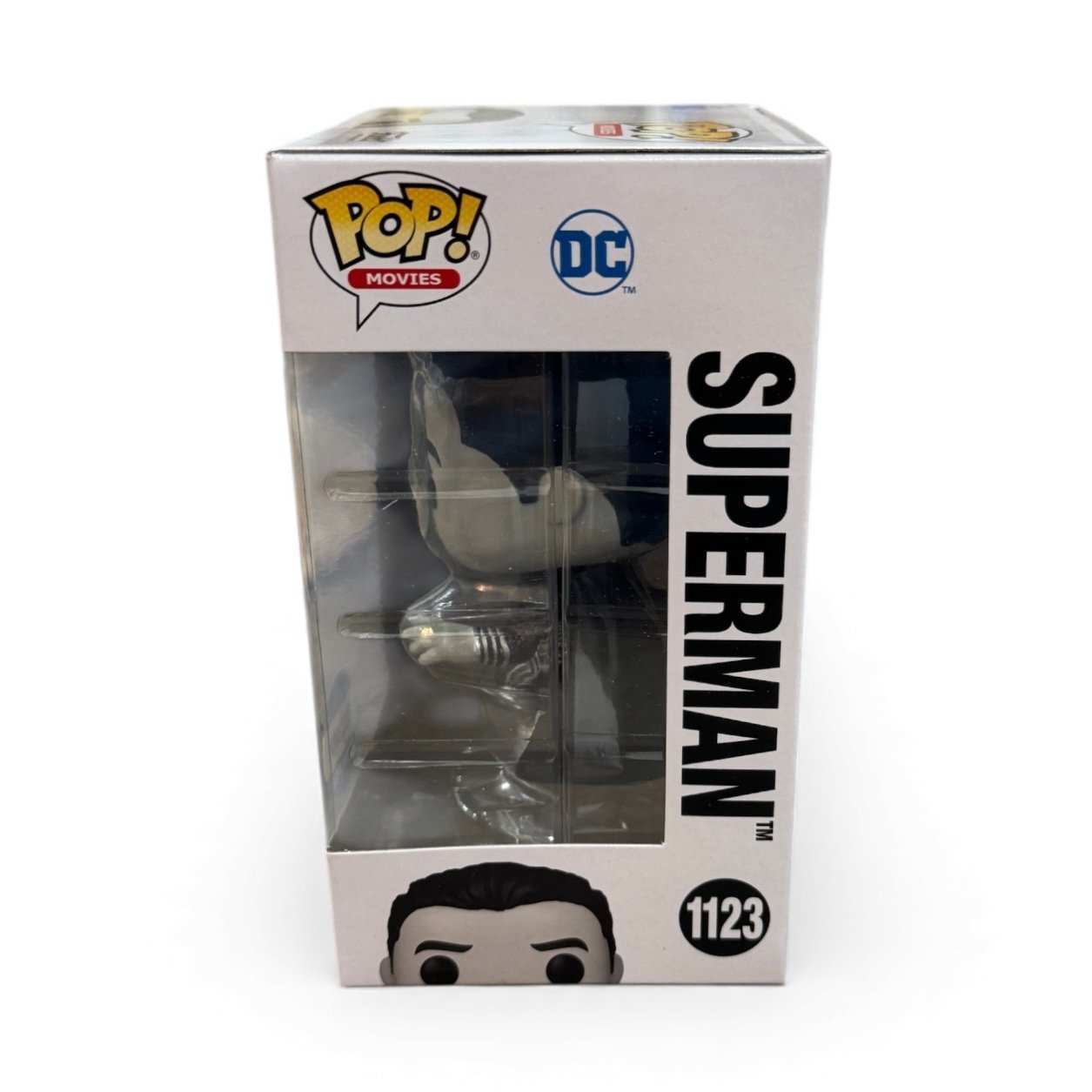Funko Pop Superman #1123 black suit limited edition sealed box DC Shop 4500 pcs collectible