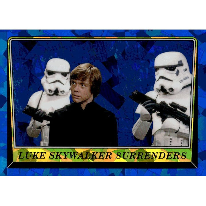 2023 ROTJ Blue Chrome Sapphire - Luke Skywalker Surrenders 63 - Star Wars Series
