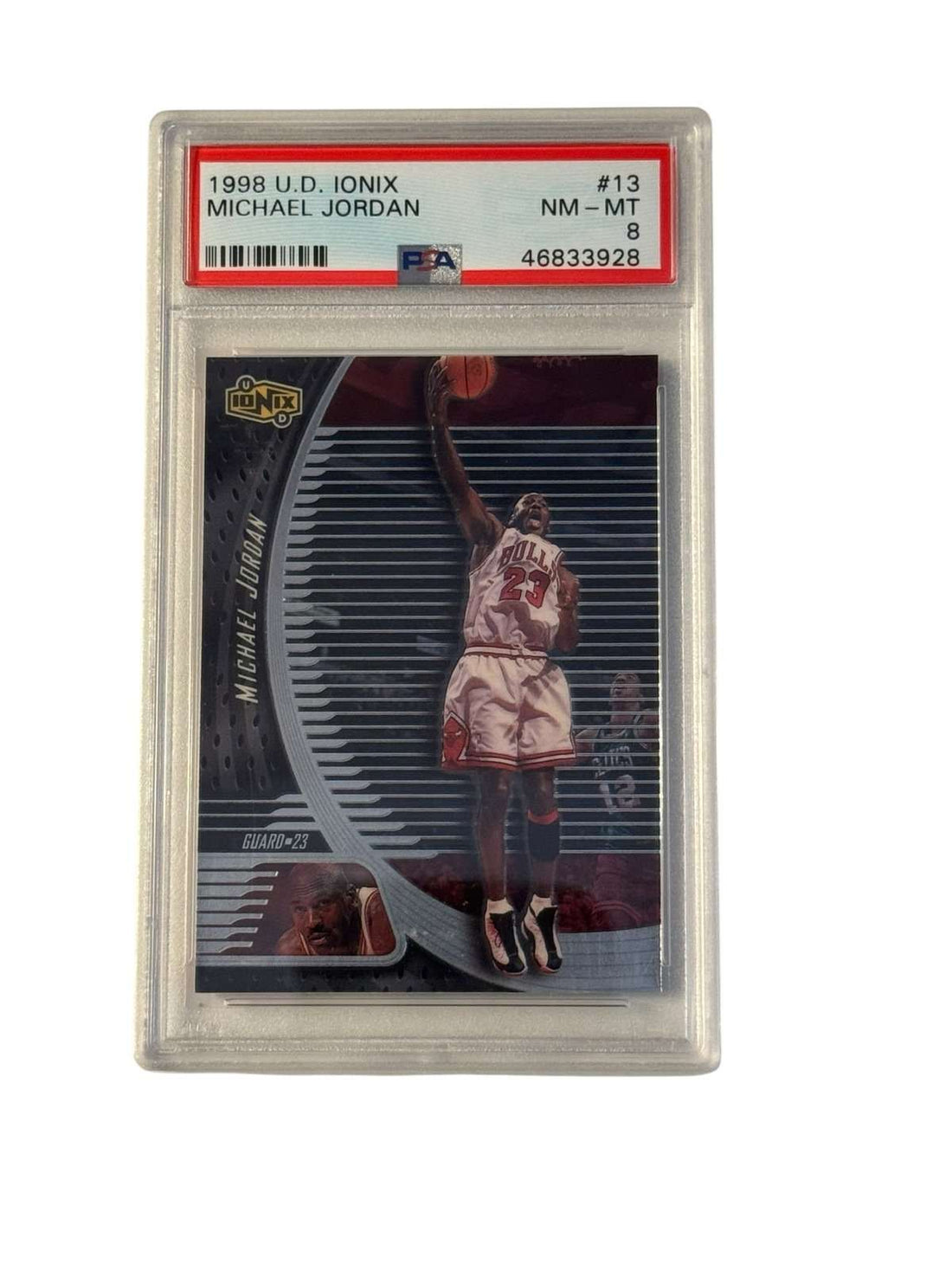 1998 UD Ionix Michael Jordan #13 PSA 8 Chicago Bulls rare collectible basketball card