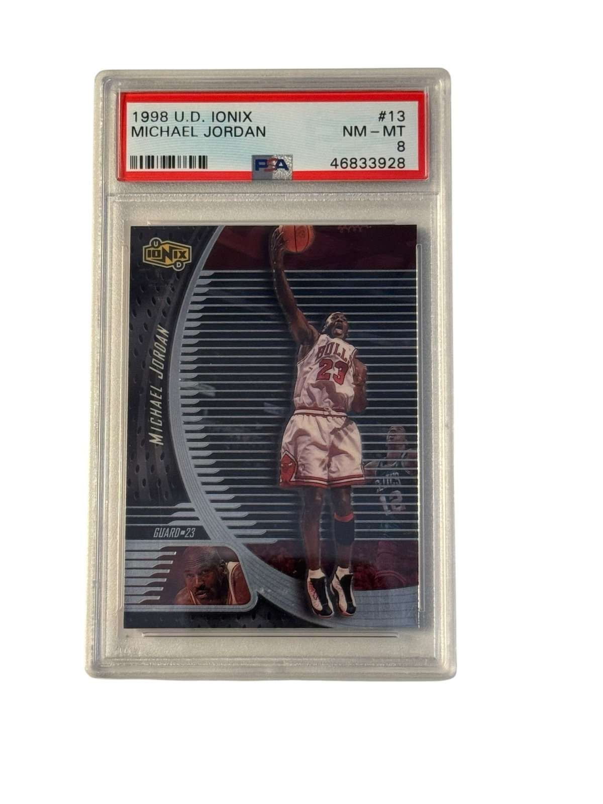 1998 UD Ionix Michael Jordan #13 PSA 8 Chicago Bulls rare collectible basketball card