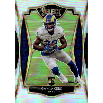 2020 Panini Select - Cam Akers RC Prizm Die Cut - NFL LA Rams Football Card #155