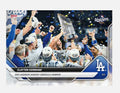 2025 Topps Now Clayton Kershaw World Series champion Dodgers card celebrating career finale