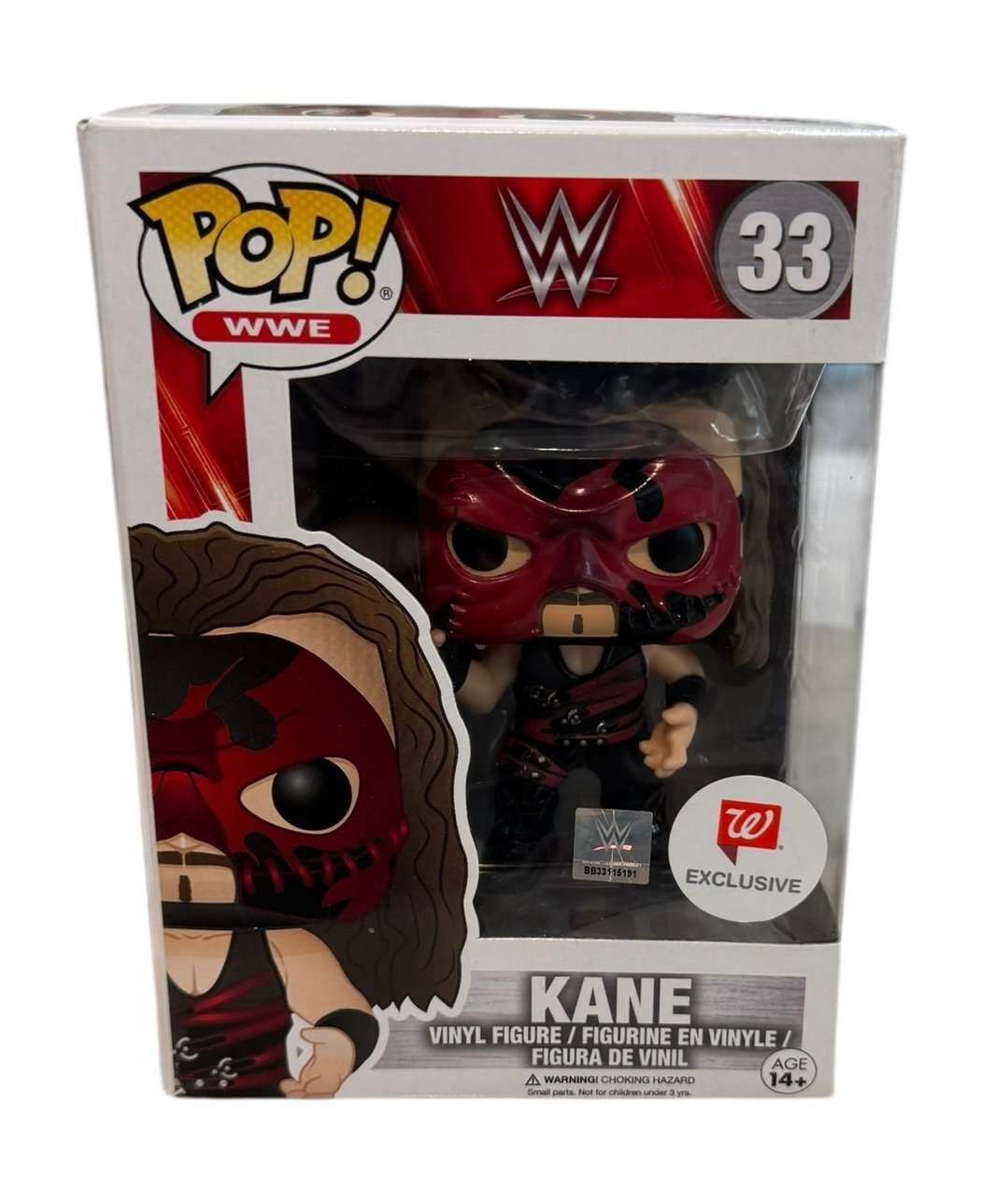 Funko Pop WWE Kane #33 Walgreens Exclusive sealed vinyl figure in box