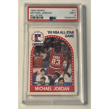 1989-90 NBA Hoops Michael Jordan All-Star #21 PSA 9 MINT - NBA Chicago Bulls HOF