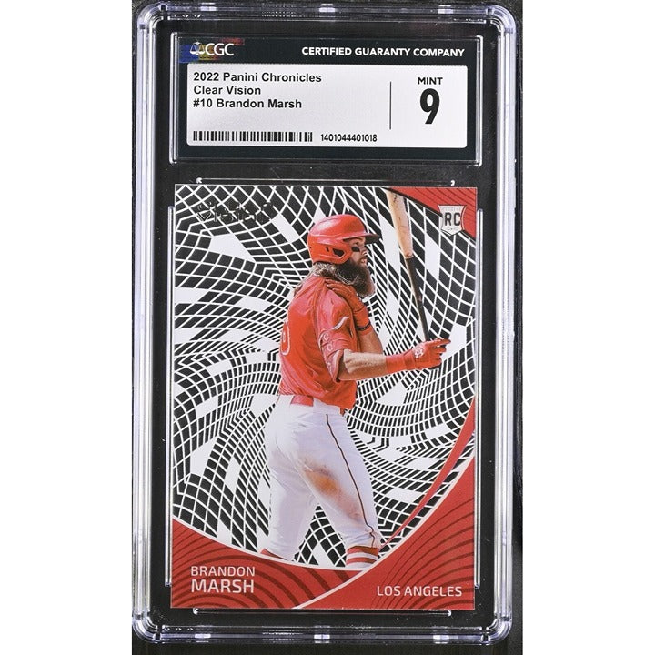 2022 - Panini Chronicles - MLB - Los Angeles Angels - Brandon Marsh -#10 - CGC 9