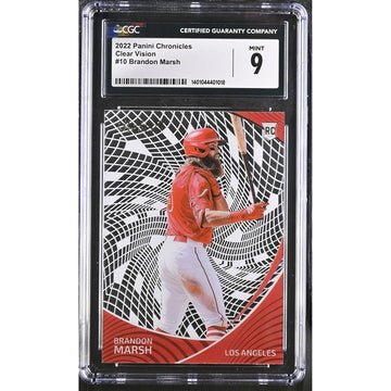 2022 - Panini Chronicles - MLB - Los Angeles Angels - Brandon Marsh -#10 - CGC 9