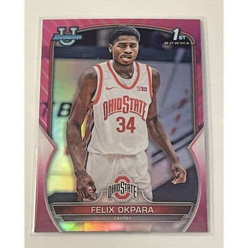 2022-23 Bowman University Chrome Felix Okpara RC 1st Bowman Card #94 Ohio State*
