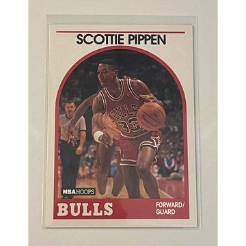 1989 NBA Hoops Scottie Pippen Chicago Bulls basketball trading card number 244 in near-mint condition