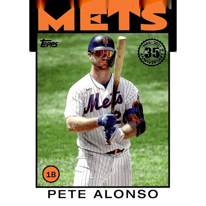 2021 Topps #86B-65 Pete Alonso 1986 Topps Baseball - 35th Anniversary (Series 1)