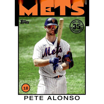 2021 Topps #86B-65 Pete Alonso 1986 Topps Baseball - 35th Anniversary (Series 1)