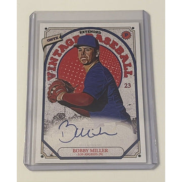 2023 Onyx Vintage Extended Baseball Bobby Miller* Auto RC Blue Ink - MLB Dodgers
