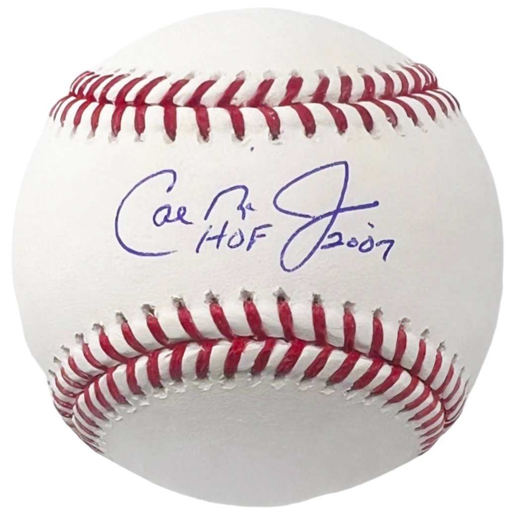 Cal Ripken Jr signed Rawlings official MLB baseball with HOF 2007 inscription