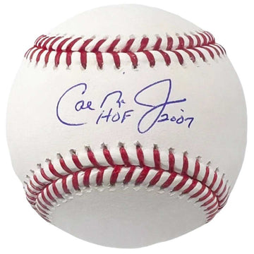 Cal Ripken Jr signed Rawlings official MLB baseball with HOF 2007 inscription