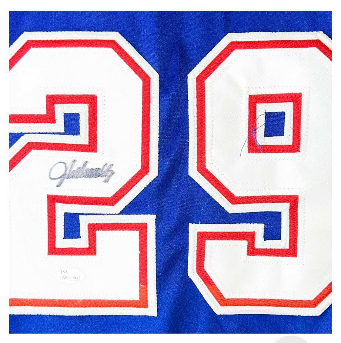John Smoltz signed number 29 on royal blue Atlanta Braves jersey JSA certified