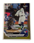 15/50 Bo Bichette 2025 Topps Now World Series Gold Blue Jays limited print baseball card