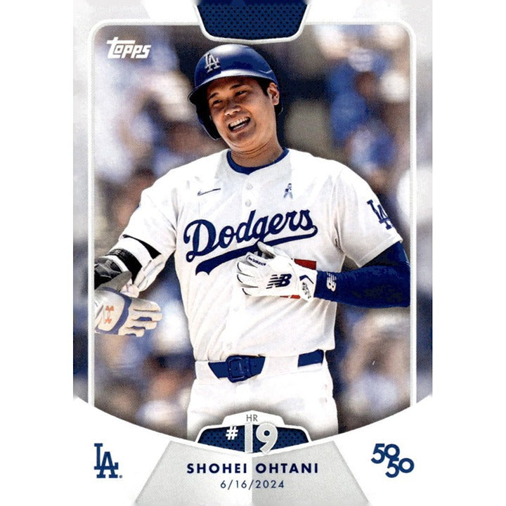 50/50 LIMITED EDITION! Shohei Ohtani MLB LA Dodgers 2024 TOPPS NOW Season #HR 19