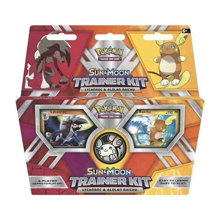 POKEMON TCG Sun and Moon Trainer Kit Lycanroc and Alolan Raichu factory sealed pack