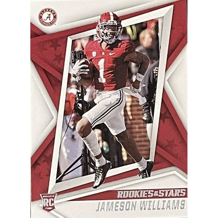 2022 Chronicles Draft Jameson Williams #13 Rookie & Stars RC Detroit Lions MINT!