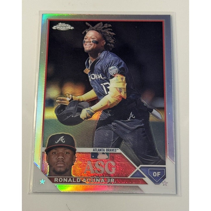 2023 Topos Chrome Update Series Refractor Ronald Acuna Jr MLB ATL Braves #ASGC-7