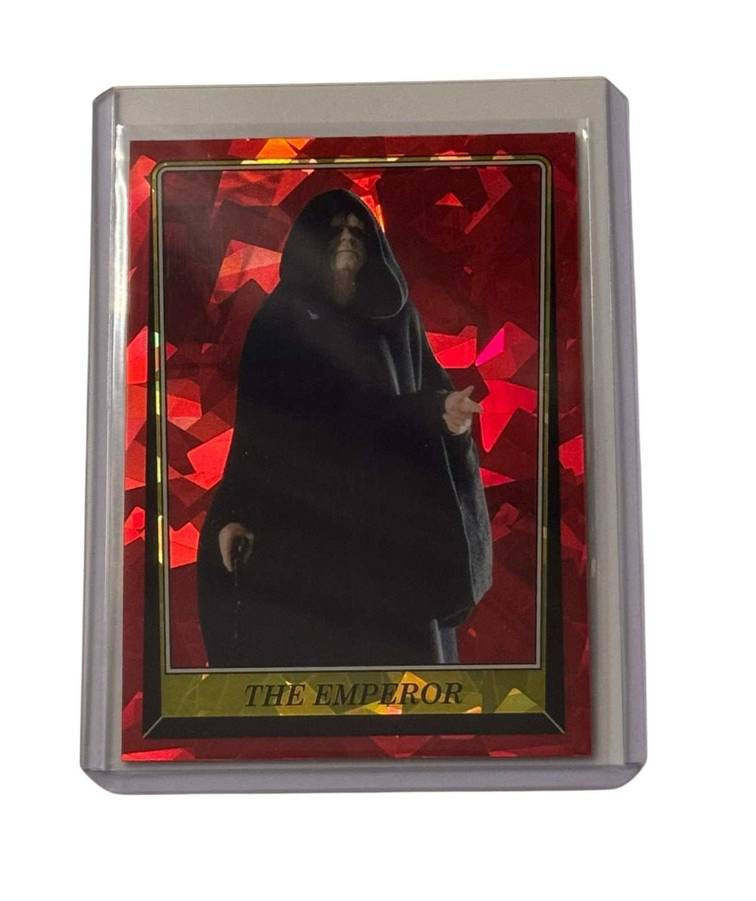 Lot of 5 Topps NOW Star Wars ROTJ Red Ice Cards including Emperor, Droids, Ewoks, and Death Star scenes