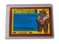 Topps NOW Star Wars ROTJ Red Ice card Observed by the Ewoks in protective sleeve