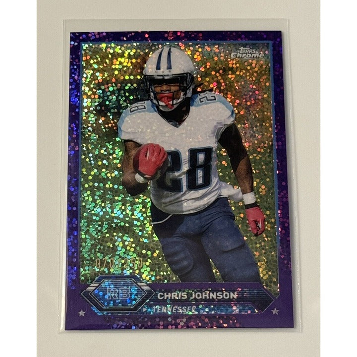 70/250 Chris Johnson 2023 Topps Composite Topps Chrome Sparkle Refractor TCA-CJ