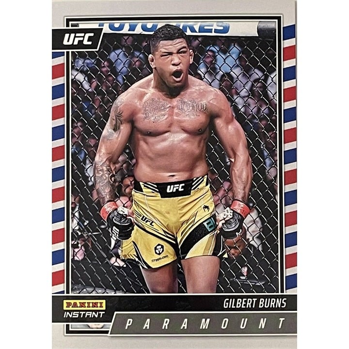 GILBERT BURNS 2022 Panini Instant UFC Paramount trading card #P18 MMA limited edition