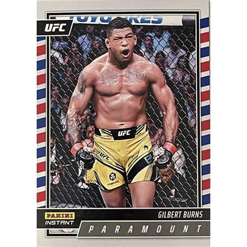 GILBERT BURNS 2022 Panini Instant UFC Paramount trading card #P18 MMA limited edition