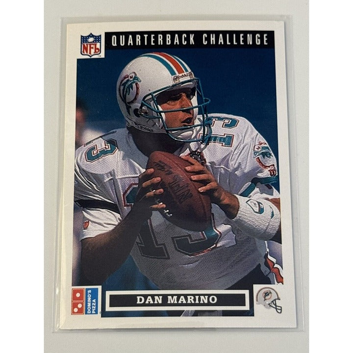 1991 Domino's Quarterbacks Dan Marino* Miami Dolphins HOF* Football AFC Card #16