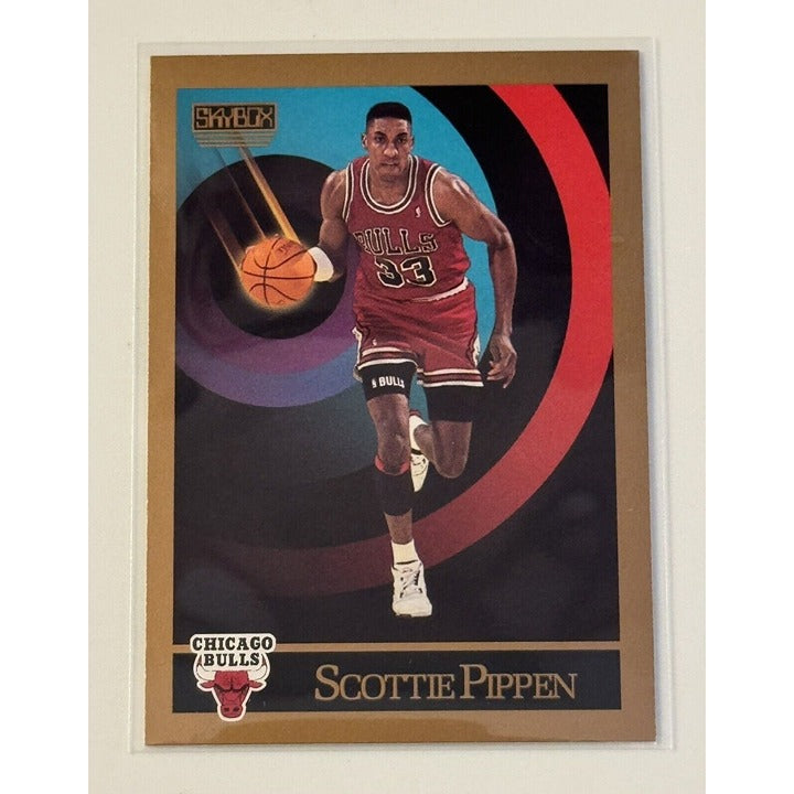 1990-91 SkyBox Scottie Pippen Basketball Card - NBA Chicago Bulls - HOF Card #46