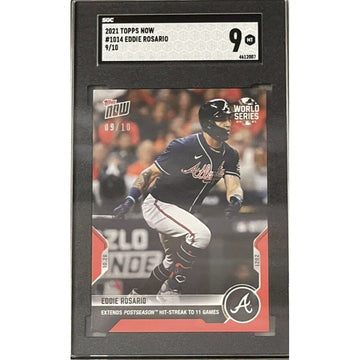 Eddie Rosario 9/10 2021 Topps NOW Baseball Purple #1014 MLB Braves WORLD SERIES*
