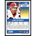Ladd McConkey RC 2024 Score Football rookie card #328 Georgia Bulldogs Los Angeles Chargers mint condition