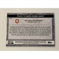 TOPPS PRISTINE UEFA EURO 2024 Denzel Dumfries Netherlands trading card back design