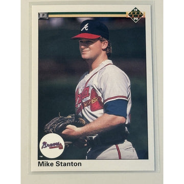 1990 Upper Deck - Mike Stanton* - MLB Atlanta Braves Pitcher Card #61- Near Mint