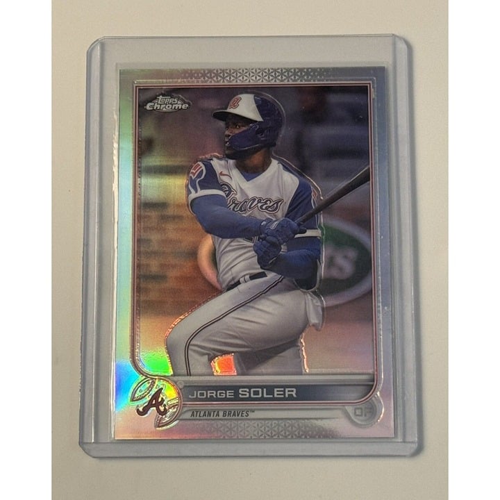 2022 Topps Chrome Jorge Soler  Refractor card #189 - MLB Atlanta Braves Baseball