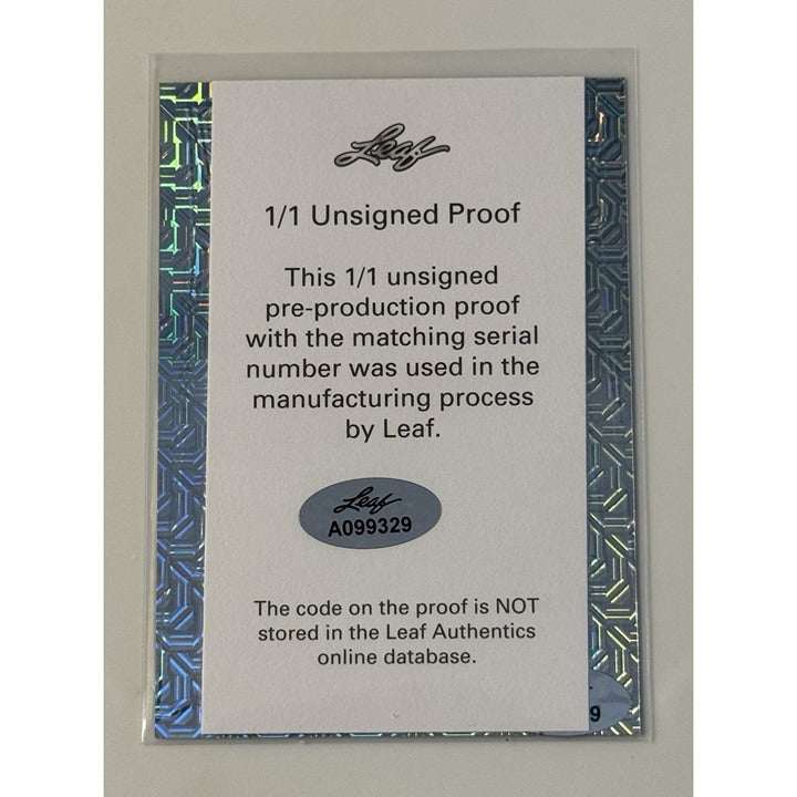 2023 Leaf Metal Brock Bowers rookie football card 1/1 green parallel NCAA Georgia Bulldogs