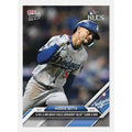 Mookie Betts 2024 Topps Now MLB card showing 4 hits and 4 RBI in NLCS game with Los Angeles Dodgers