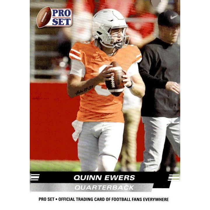 2022 Pro Set Draft Quinn Ewers RC NCAA Texas Longhorns Rookie Card #PS-03 - SEC*