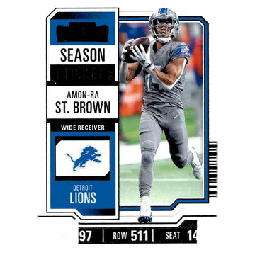 2023 Panini Contenders Amon-Ra St. Brown Season Ticket Retail NFL Lions Card #34