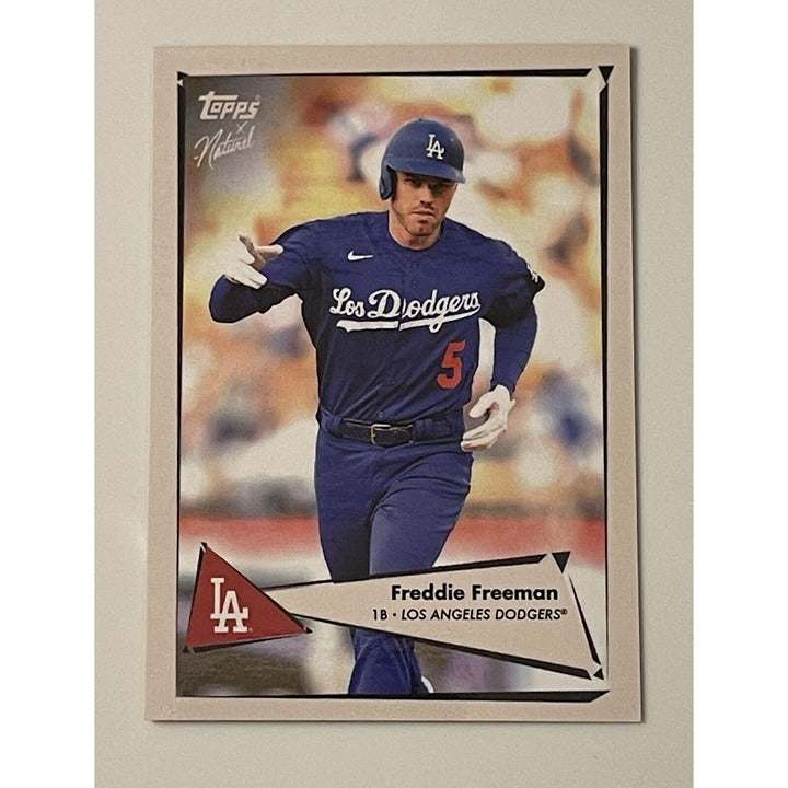 2022 Topps X 1952 Topps Freddie Freeman LA Dodgers baseball card #23