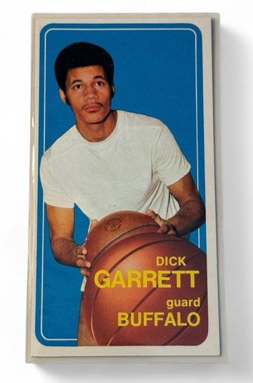 1970-71 Topps Dick Garrett Tallboy Card
#85 NBA Buffalo Braves - "Sharp Corners!