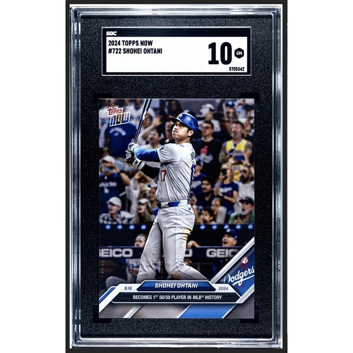2024 Topps Now SHOHEI OHTANI #722 1st 50/50 Player In History LA Dodgers SGC 10*